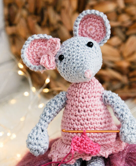 crochet mouse, crochet amirugumi free pattern