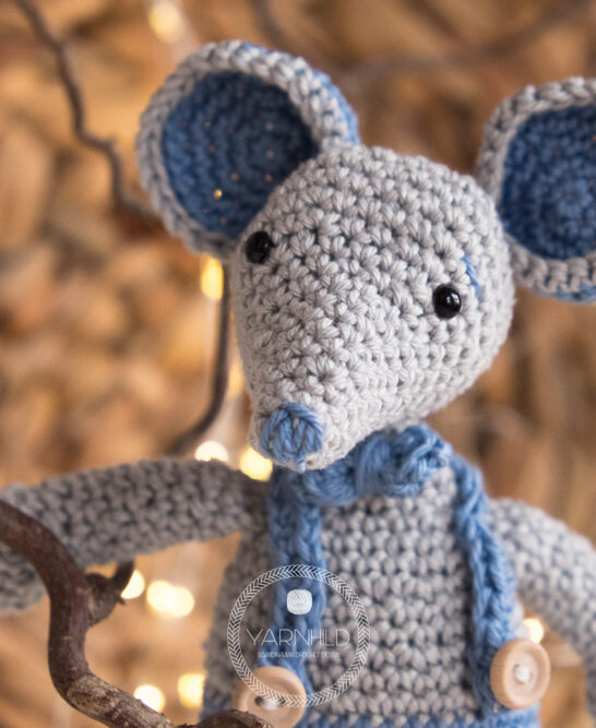 crochet mouse, free amirugumi pattern