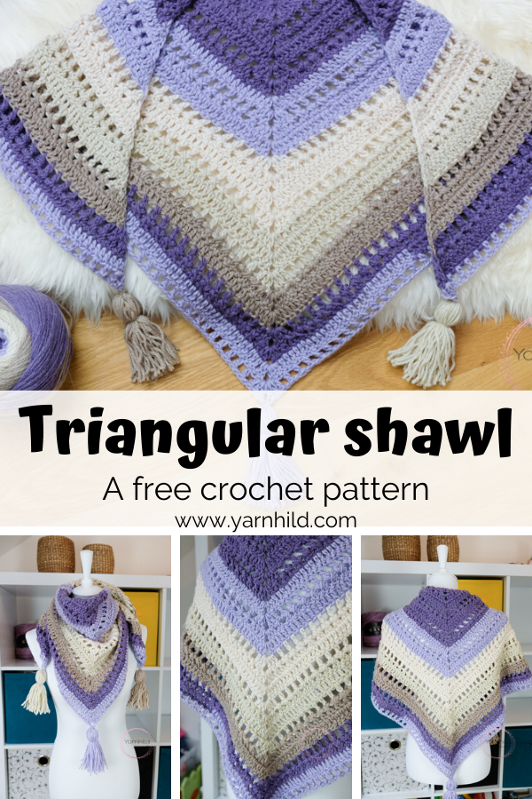 Lavender Delight - Crochet shawl pattern — free crochet pattern - Yarnhild
