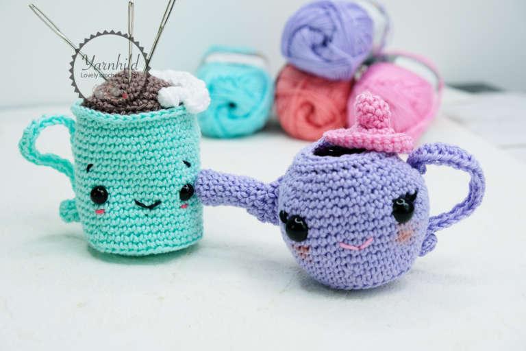 Crochet tea party set