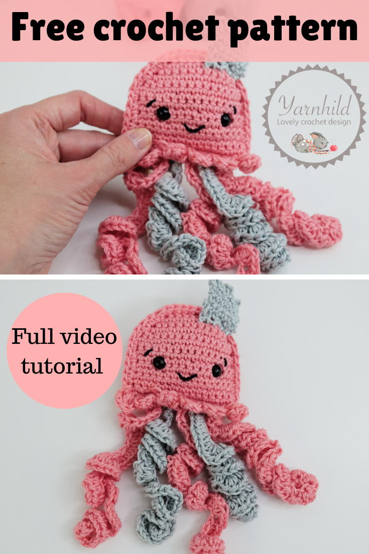 Crochet jellyfish - video tutorial — Crochet the cutest jellyfishes!