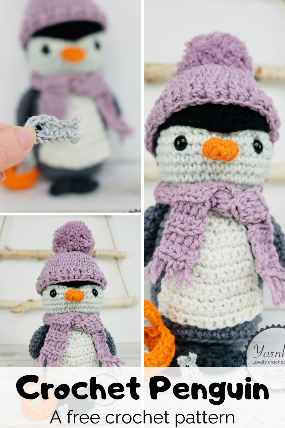Crochet an amgurumi penguin - Easy and cute crochet penguin pattern