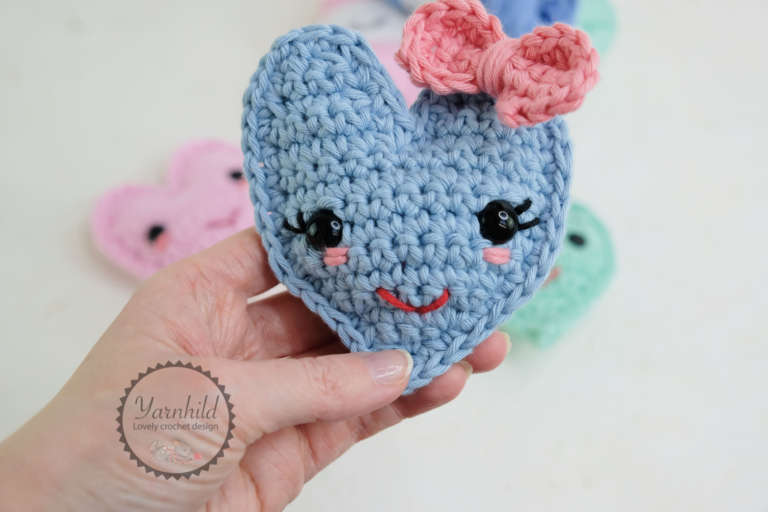 How to crochet a heart