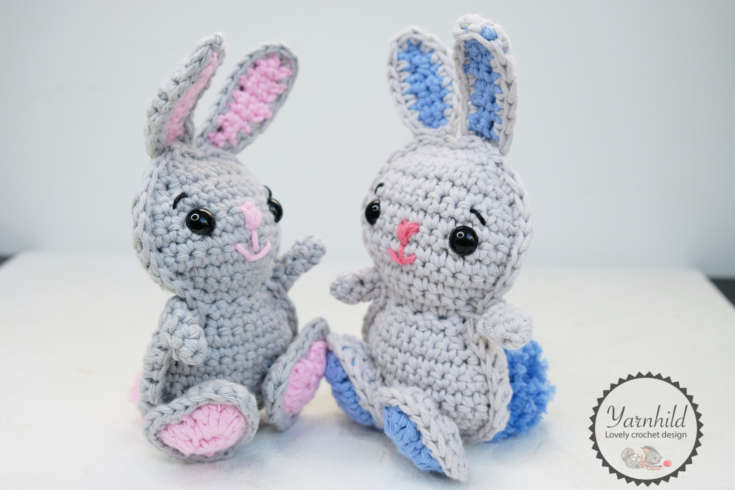 Crochet ragdoll bunny- Easy crochet bunny - Video tutorial and free pattern