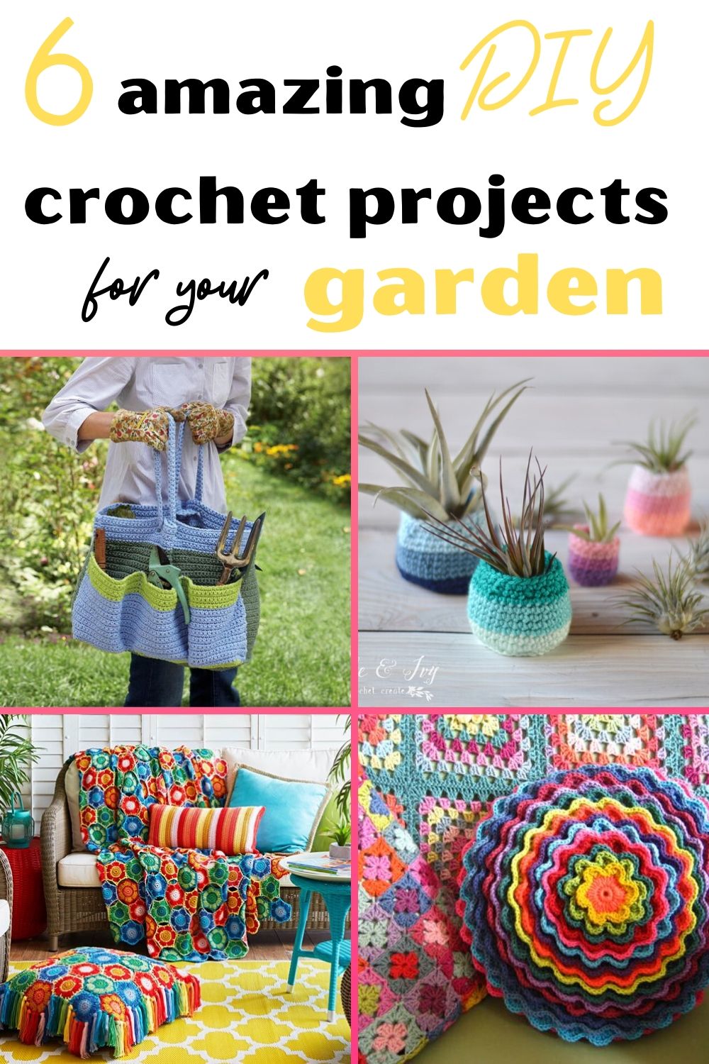 Amazing DIY crochet garden ideas that you will love!