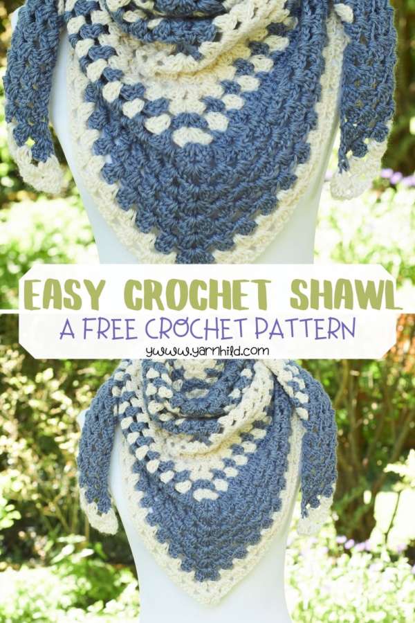 How to crochet a granny square shawl free pattern and video tutorial