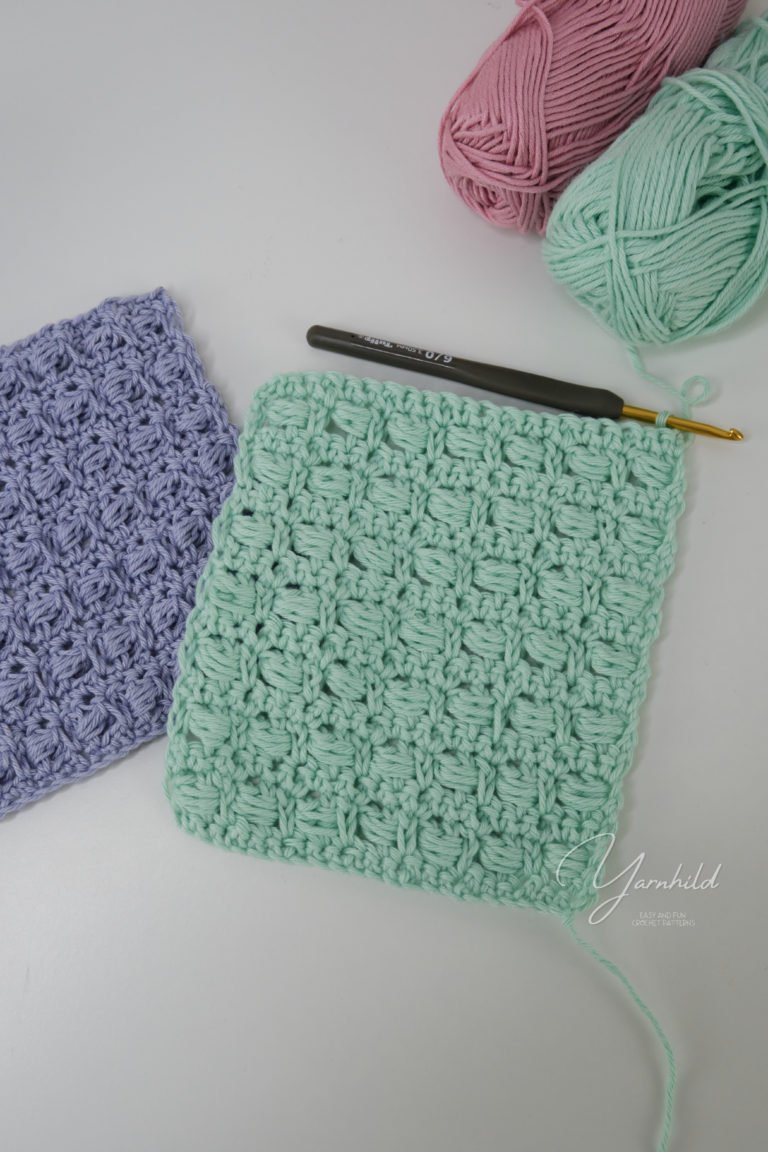 How to crochet the boxed bead stitch