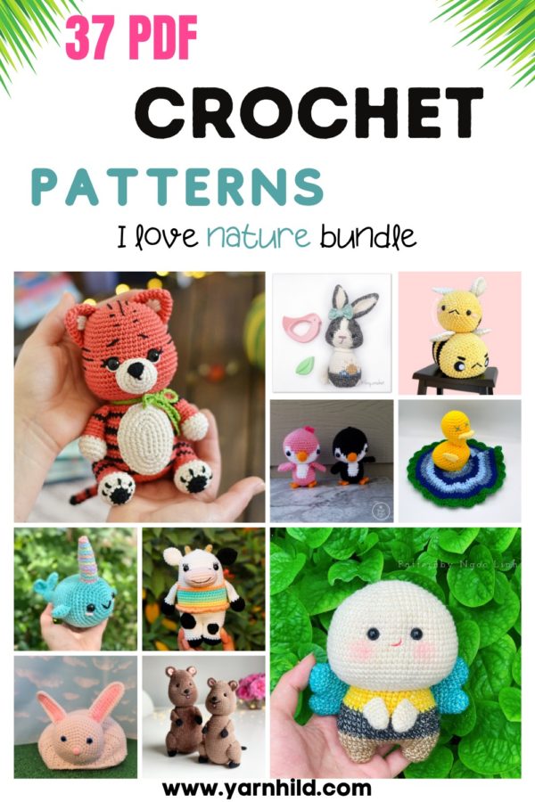 I love nature amigurumi bundle — Cute patterns inspired by nature.