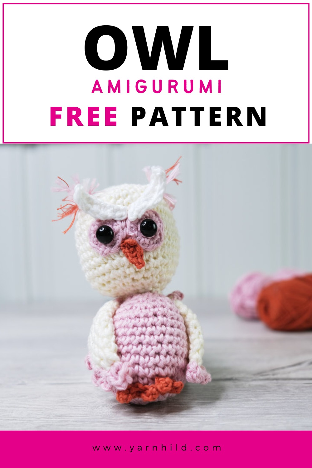 Crochet owl pattern - Free and easy crochet pattern - Yarnhild.com