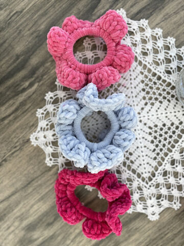 How to crochet easy crochet scrunchies