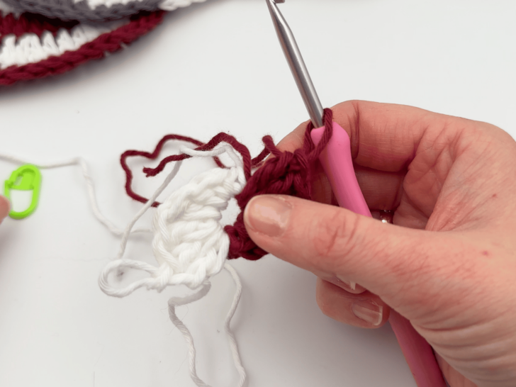 crochet spiral coaster