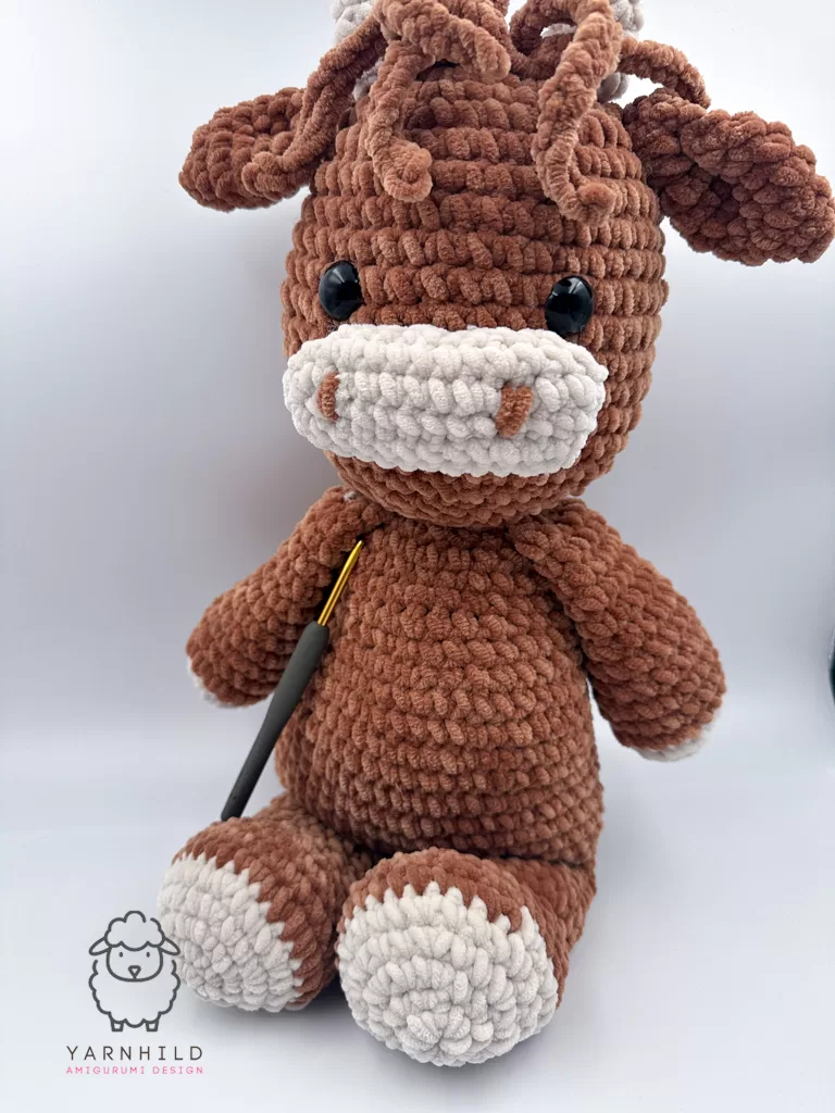 crochet highland cow