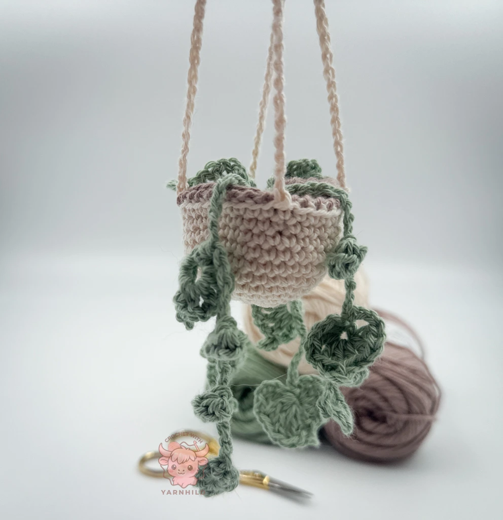 crochet hanging plant