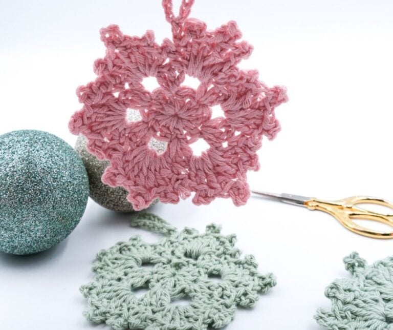 crochet snowflake ornament