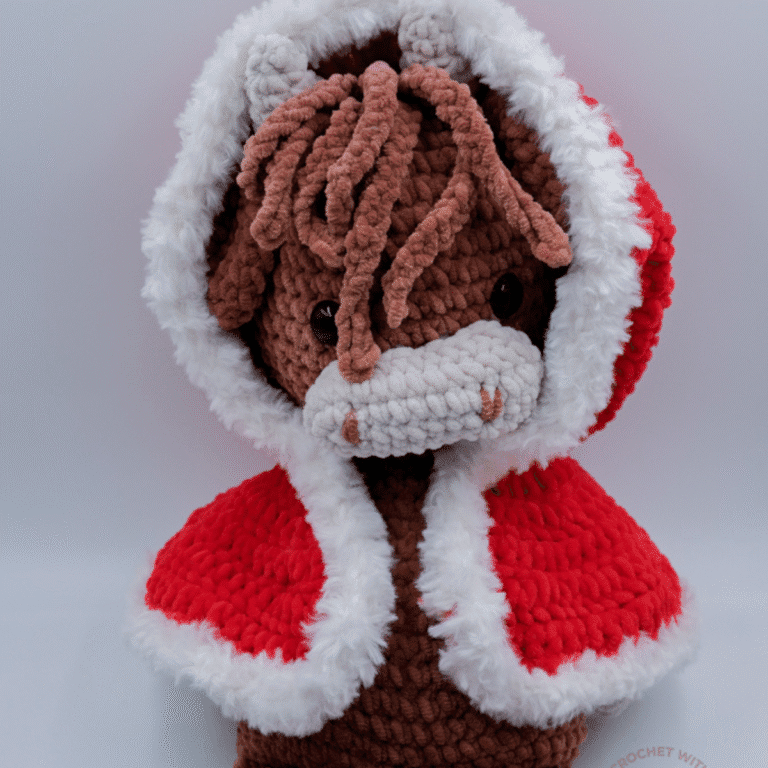 Crochet Winter Cape - Amigurumi addition