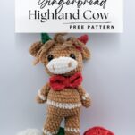 Crochet Christmas Gingerbread Highland Cow