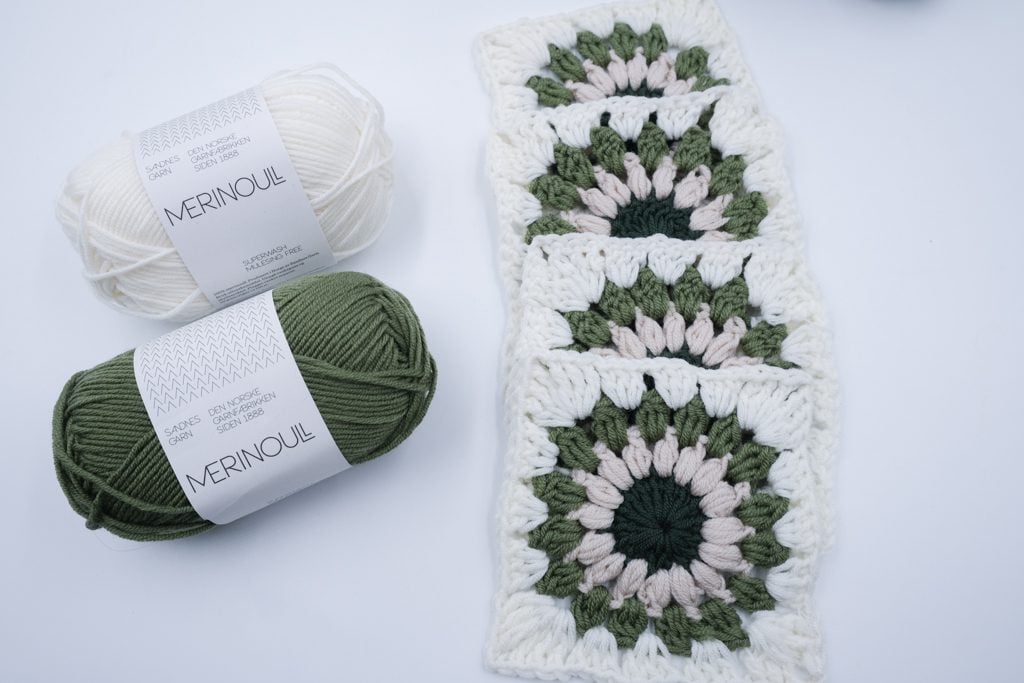 crochet sunburst granny square