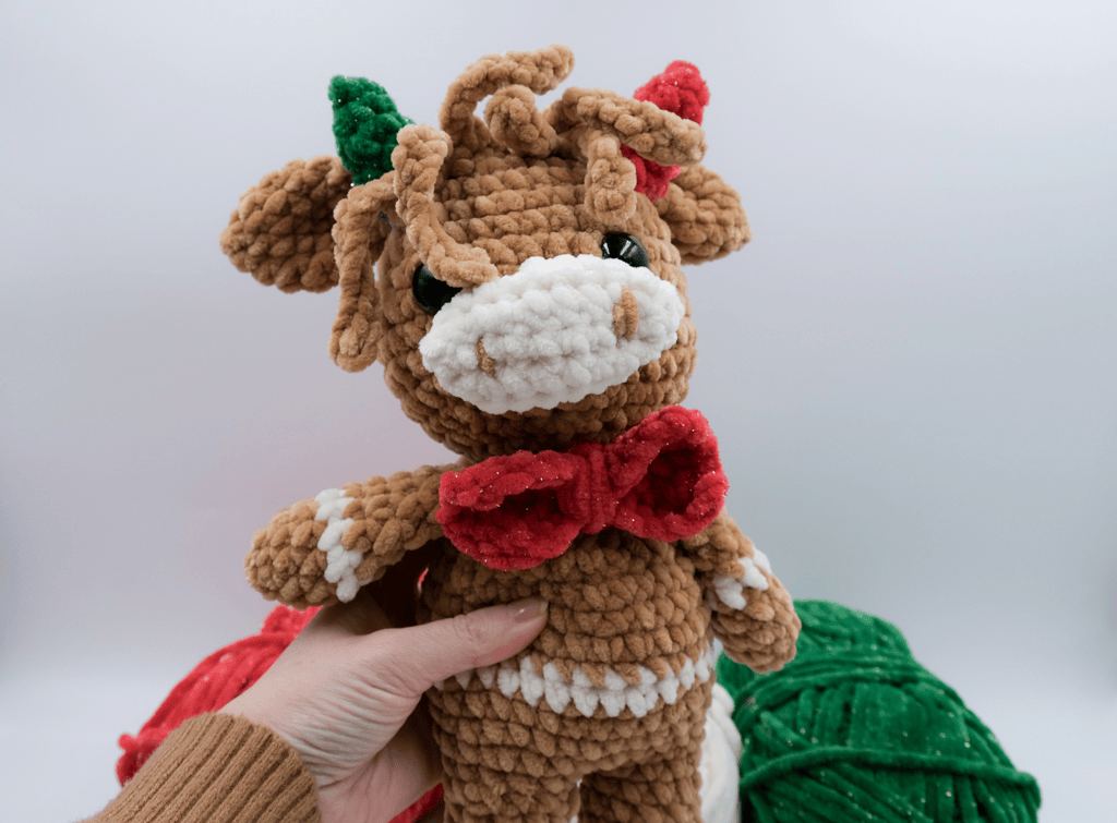 gingerbread highland amigurumi cow