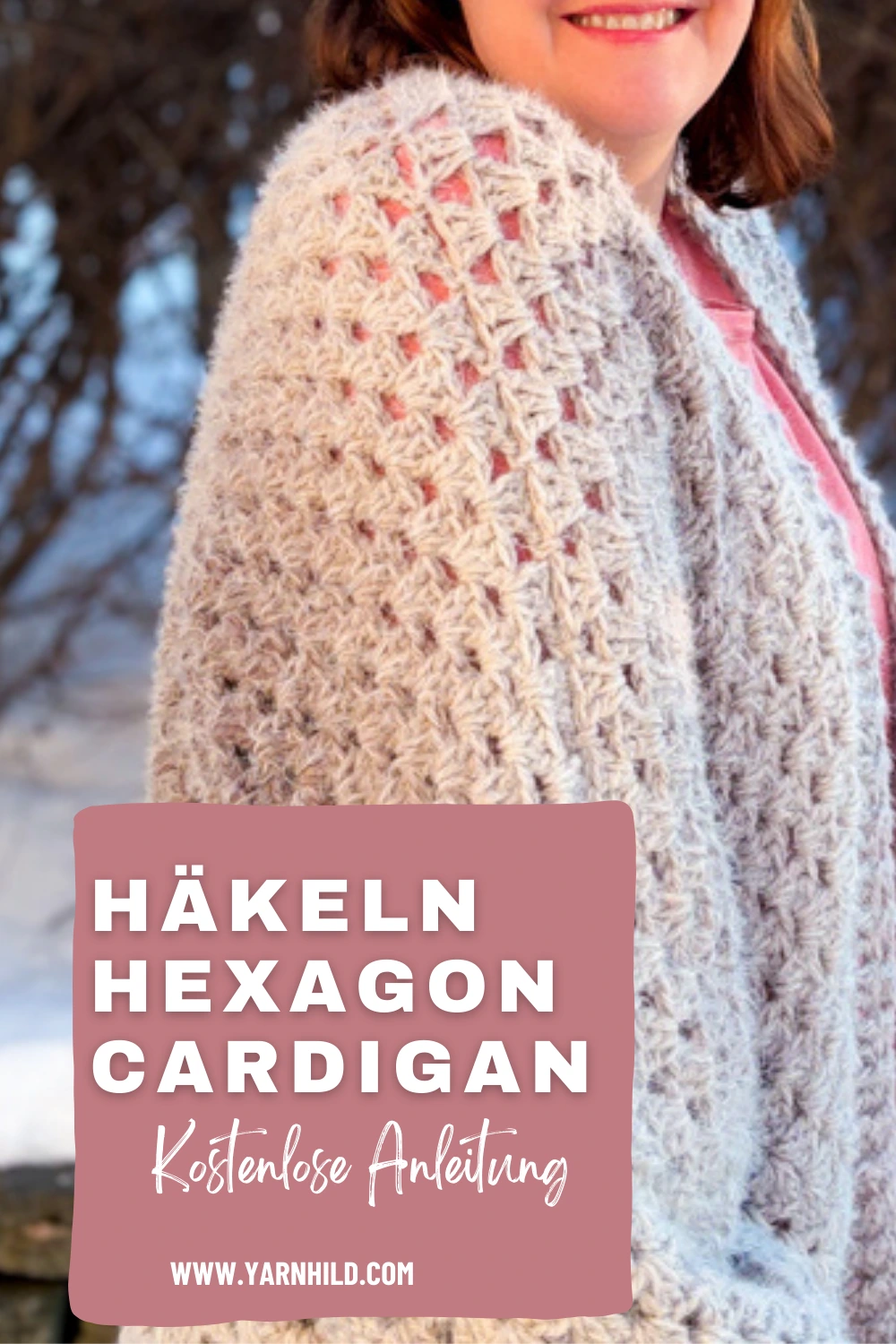 hexagon cardigan h&auml;keln