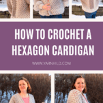 crochet hexagon cardigan