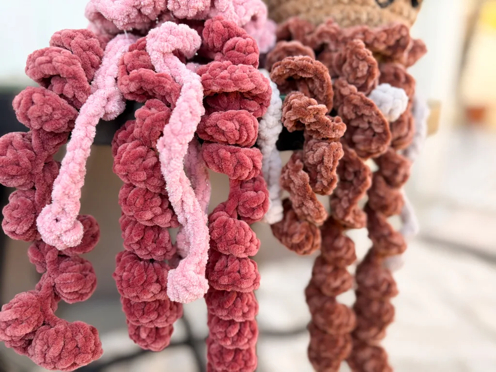 crochet waffle jellyfish