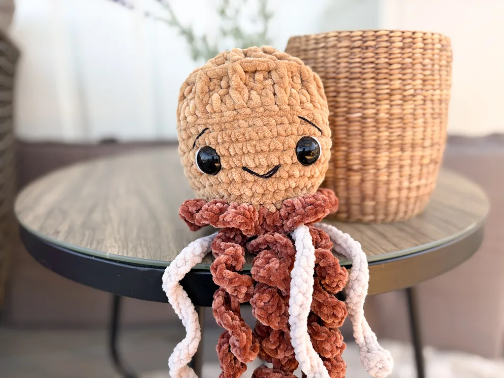 crochet waffle jellyfish