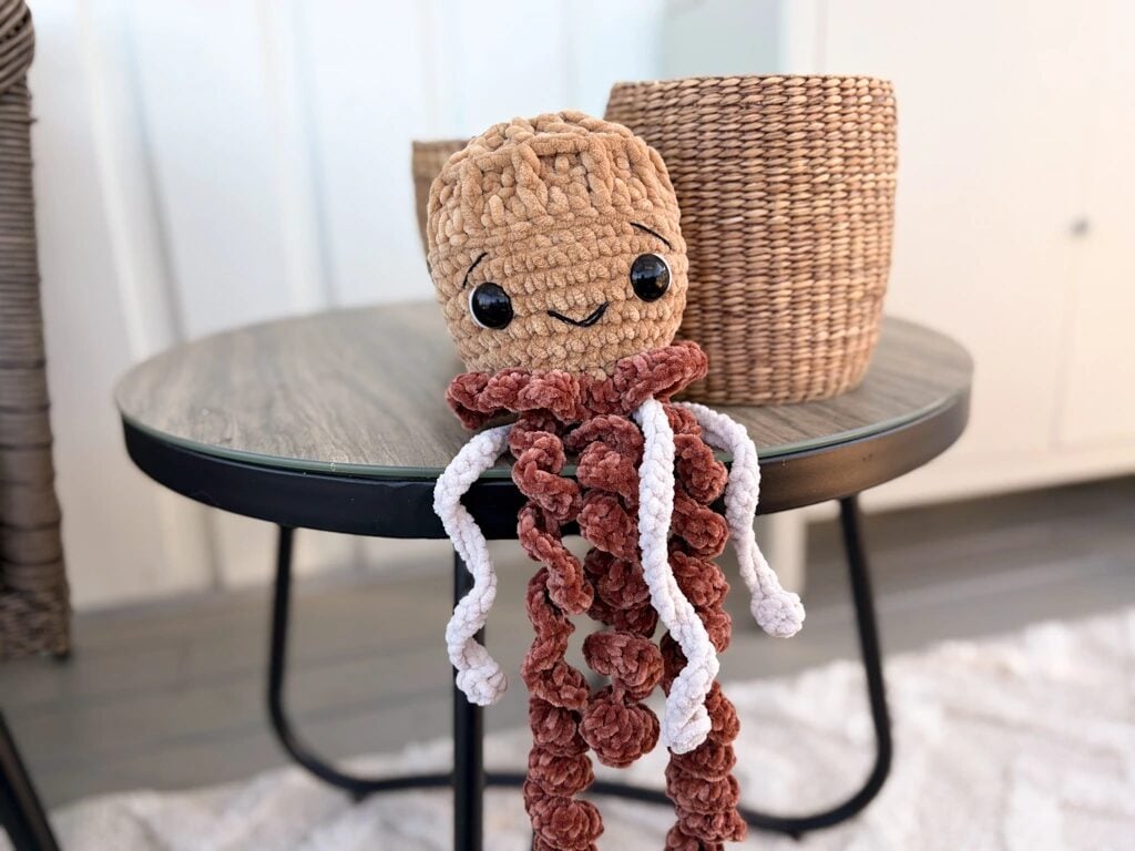 crochet waffle jellyfish